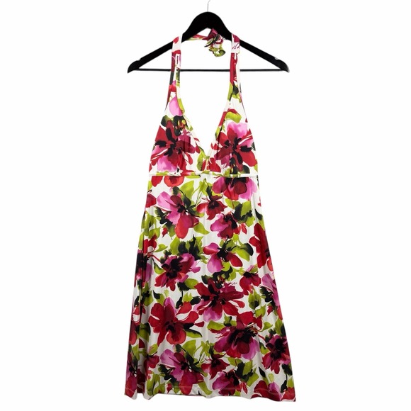 Tommy Bahama Dresses & Skirts - NWT  Tommy Bahama Rainforest Halter V-Neck Swim Dress, Floral, Multicolor Sz M